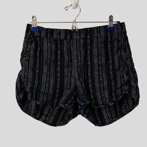 Madewell Striped Pull On Shorts Elastic Waist Flowy Casual Size Small